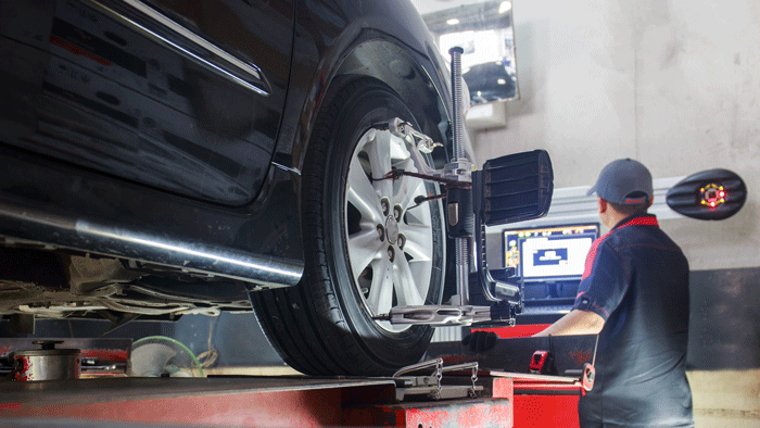 wheel alignment at Van's Tire Pros